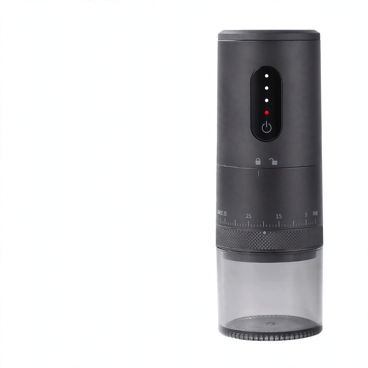 Electric coffee grinder with steel grinding mechanism