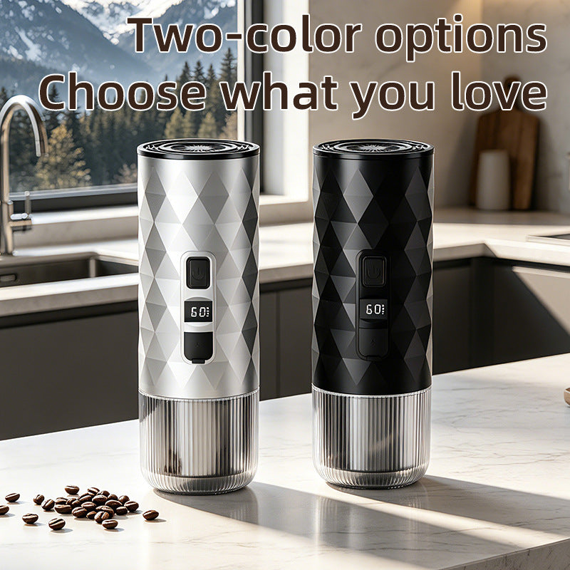 Portable capsule espresso machine with heating function