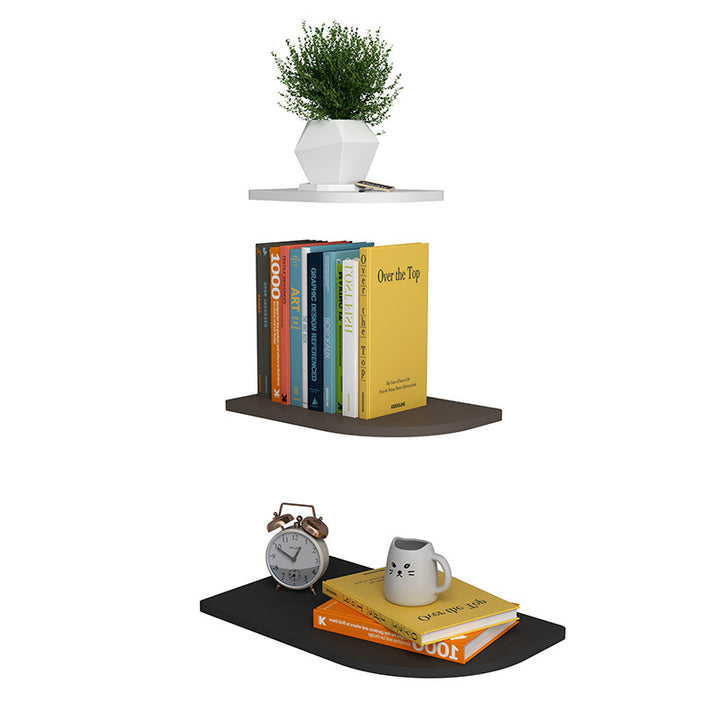Wall shelf made of plastic, self-adhesive