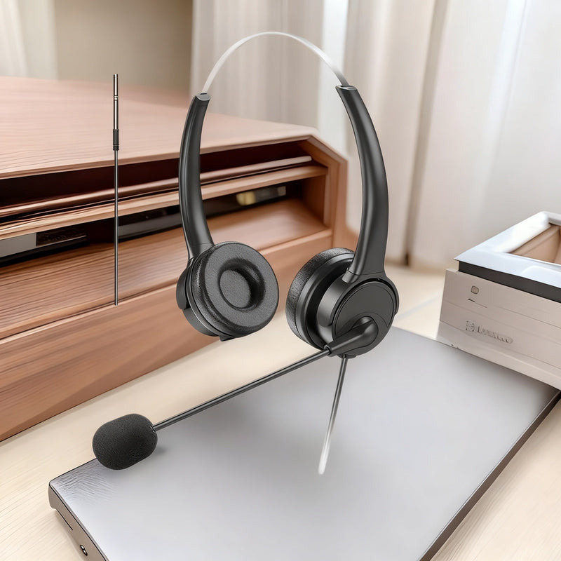 Bai'en DH800 Call Center Agent Telemarketing Outbound Customer Service Headset Computer Mobile Phone Telephone Headset