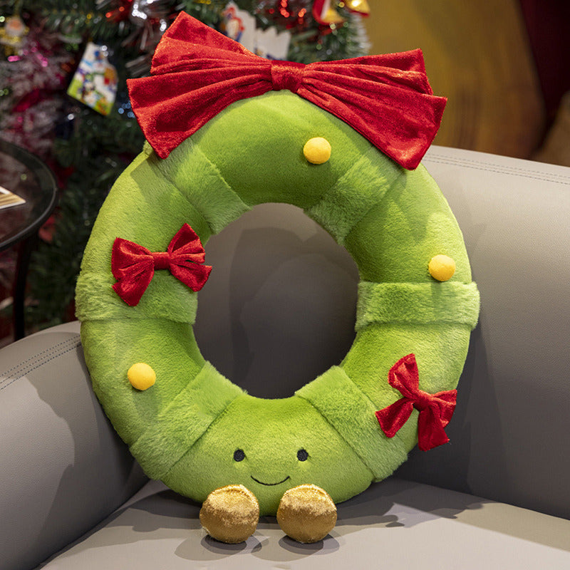Christmas plush figures made of polyester fiber