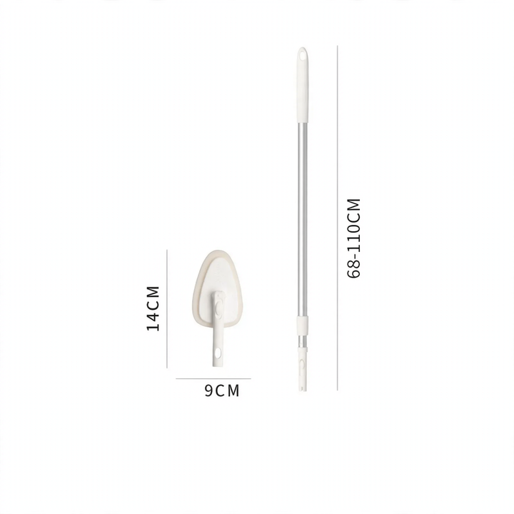 Extendable cleaning rod with interchangeable heads