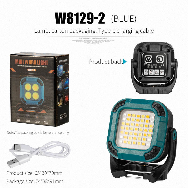 Mini camping lamp with LED and keychain