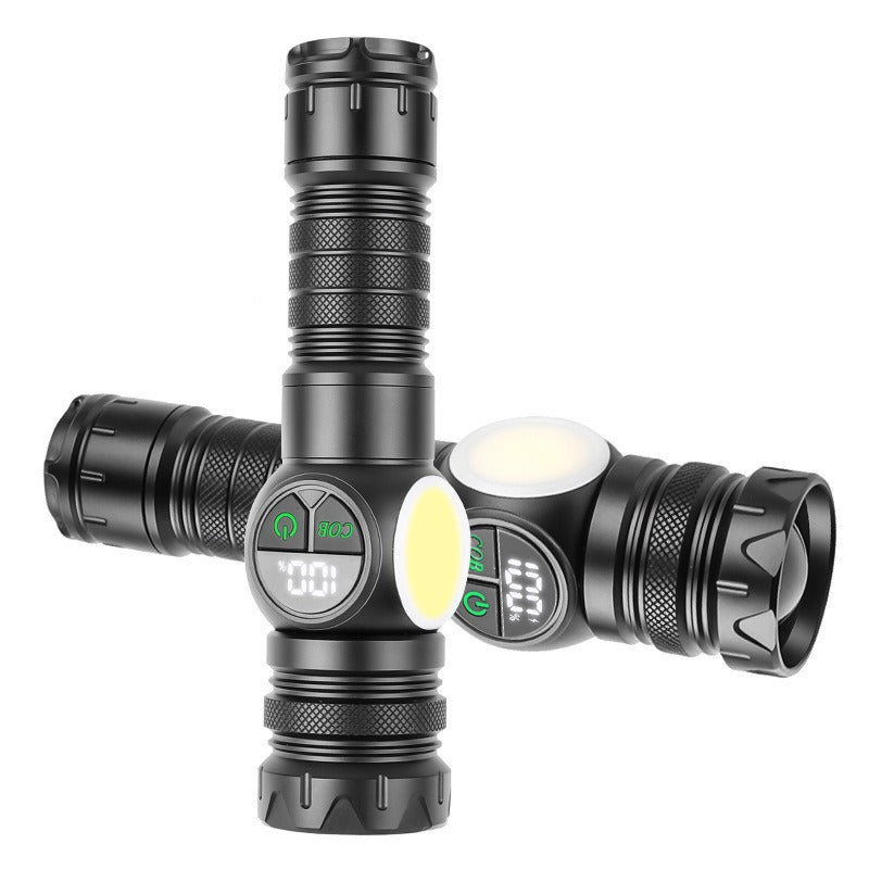 LED flashlight, aluminum, 300 mAh, focusable