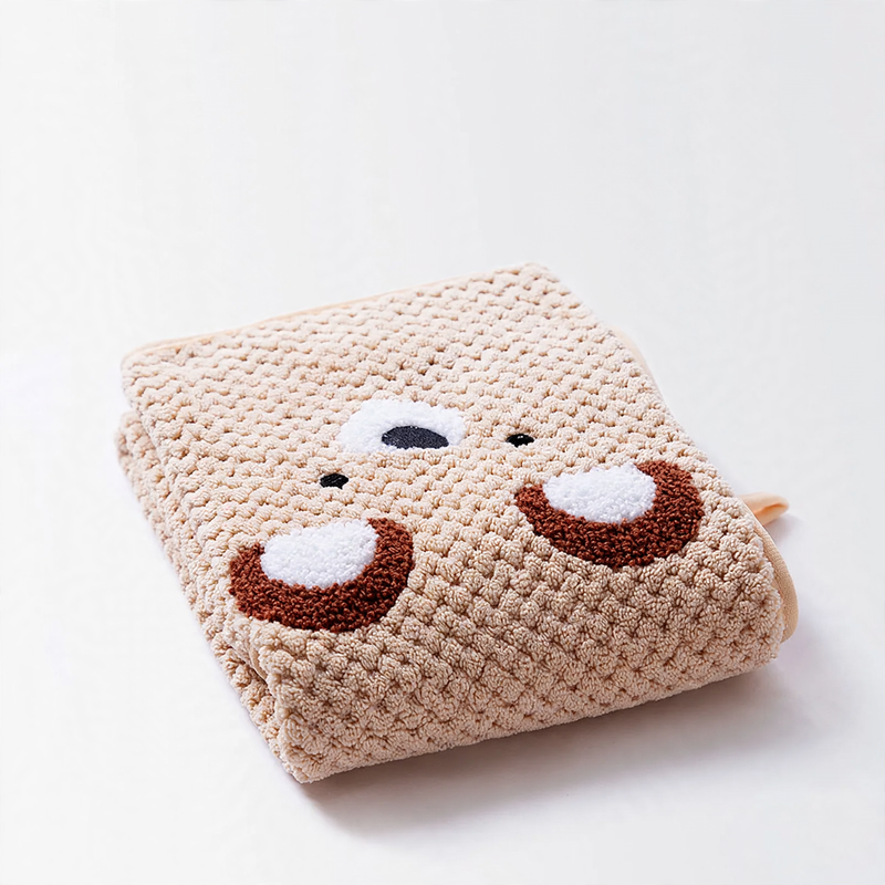 Pet bath towel made of coral fleece, absorbent