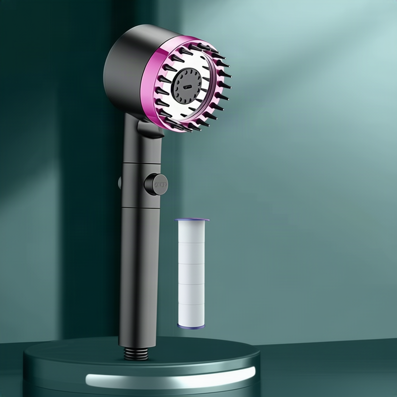 Multifunctional shower head with LED and massage function