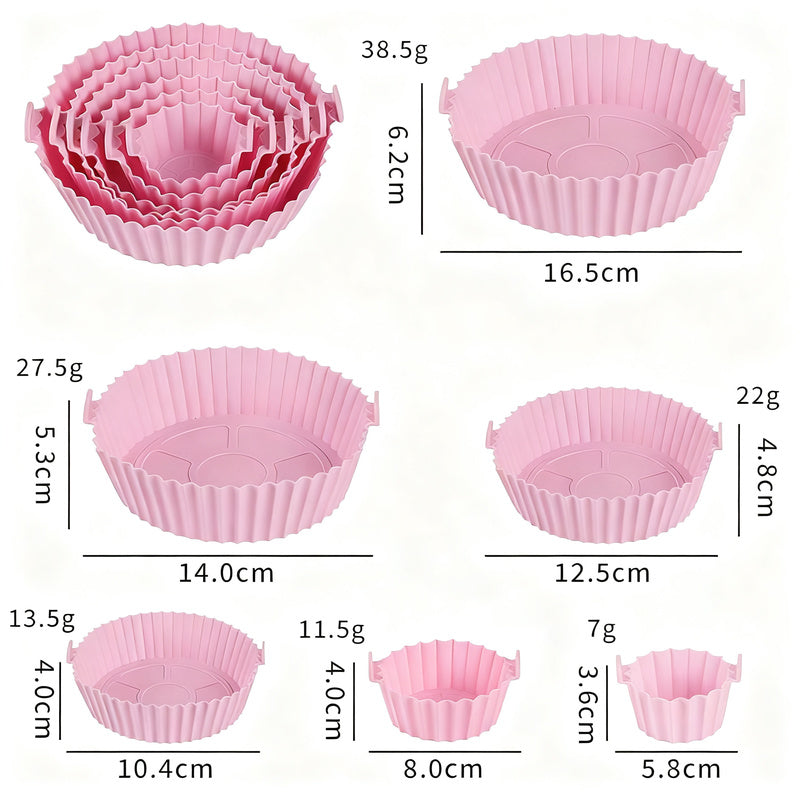 Silicone egg cups, round, 9×9×7 cm