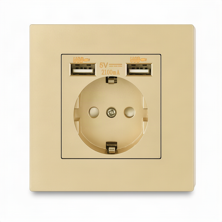 European flush-mounted socket 16 A