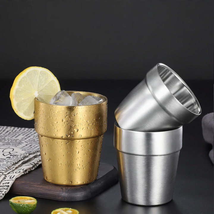 Double-walled stainless steel cup 300 ml