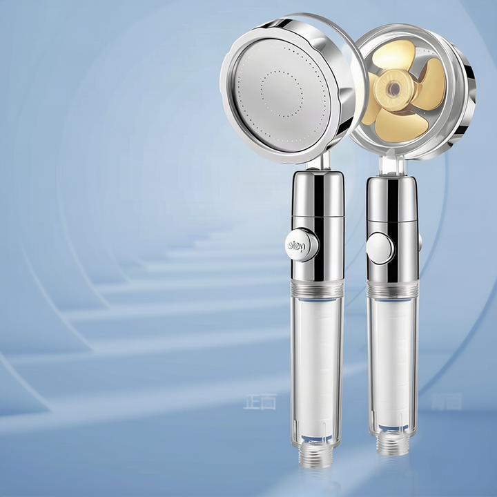 Shower head with pressure balance, ABS, round