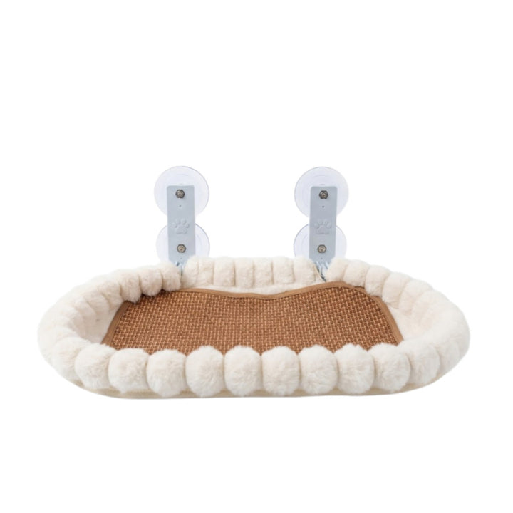 Fluffy cat bed, round, warming