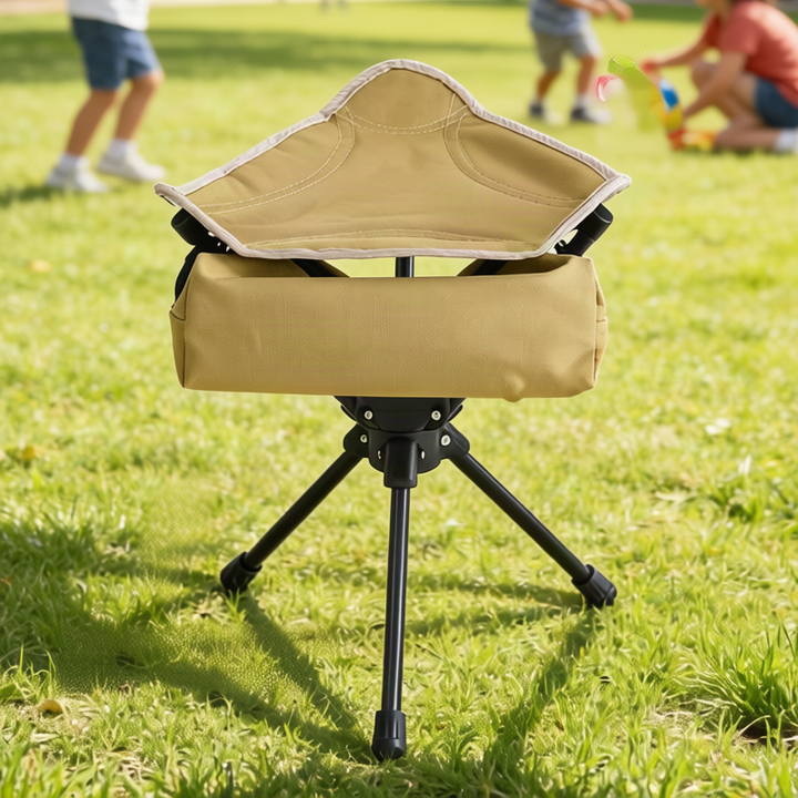 Camping chair, three-legged, foldable, lightweight