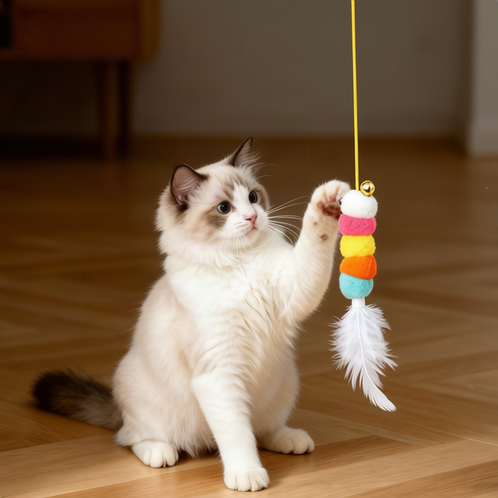Cat toy with mint and crinkly paper