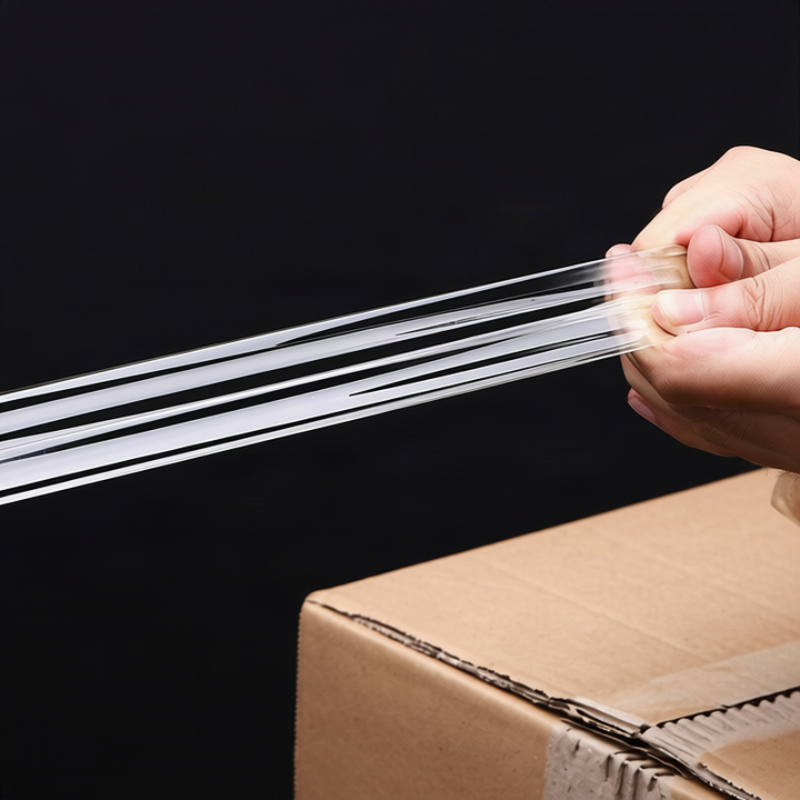 Transparent tape for packaging