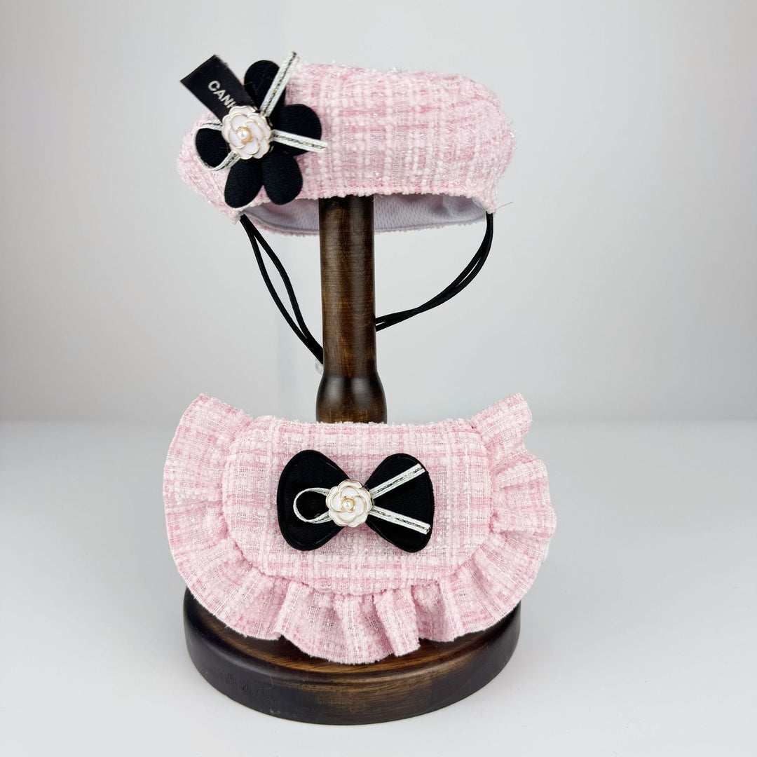 Birthday set for pets with hat and bib