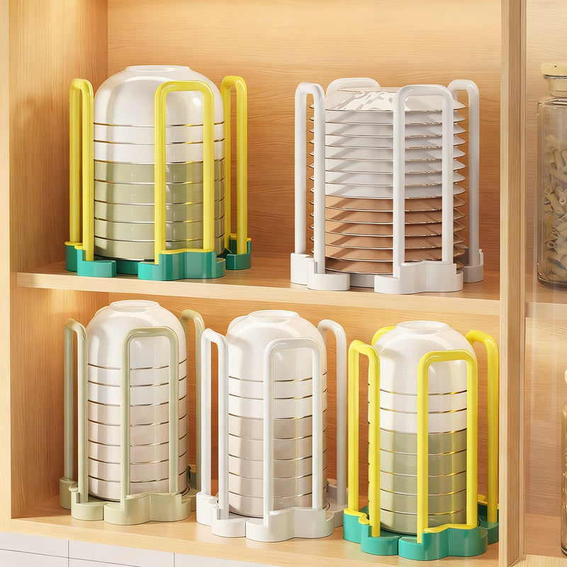 Expandable plastic dish drying rack