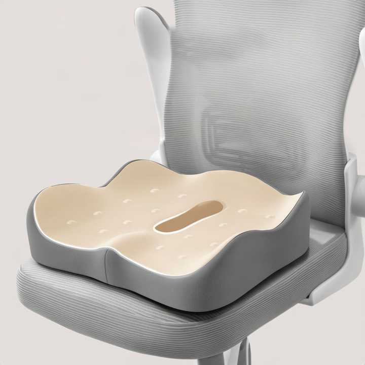 Heated seat cushion made of high-quality loden cream