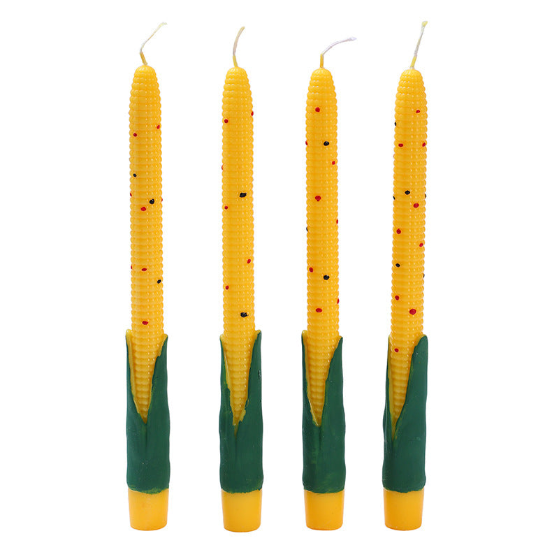 Scented candle corn cob shape, stick, 2×25 cm