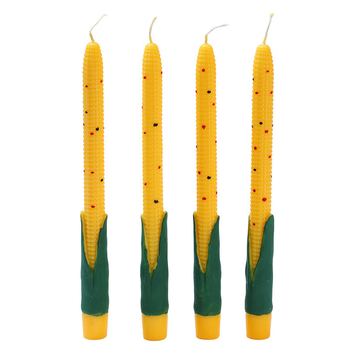 Scented candle corn cob shape, stick, 2×25 cm