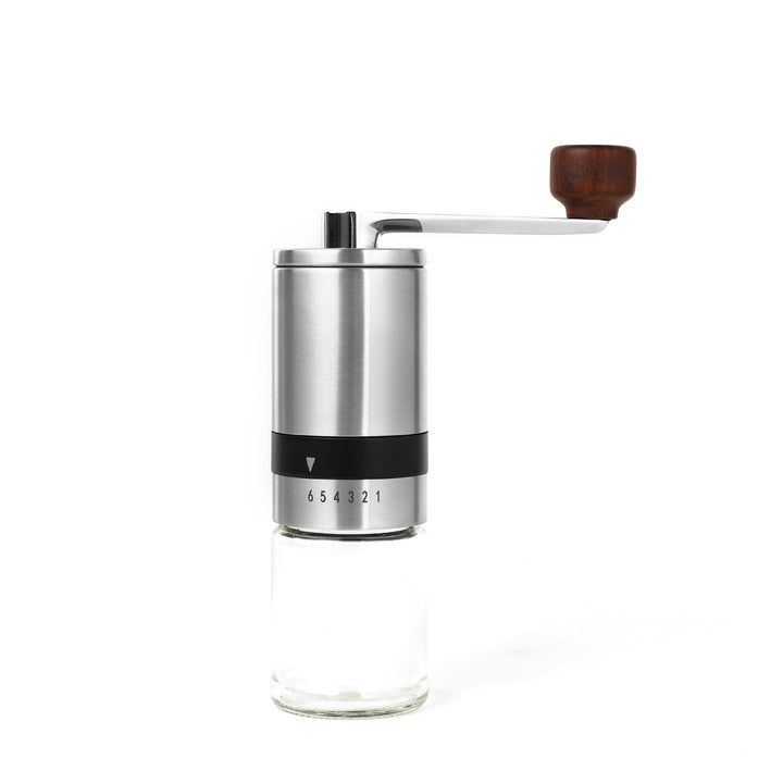Hand coffee grinder made of stainless steel