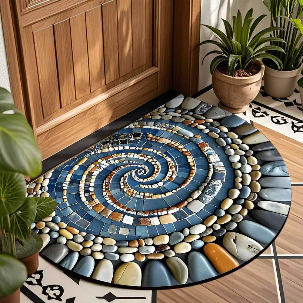 Diatomaceous earth doormat, square, non-slip