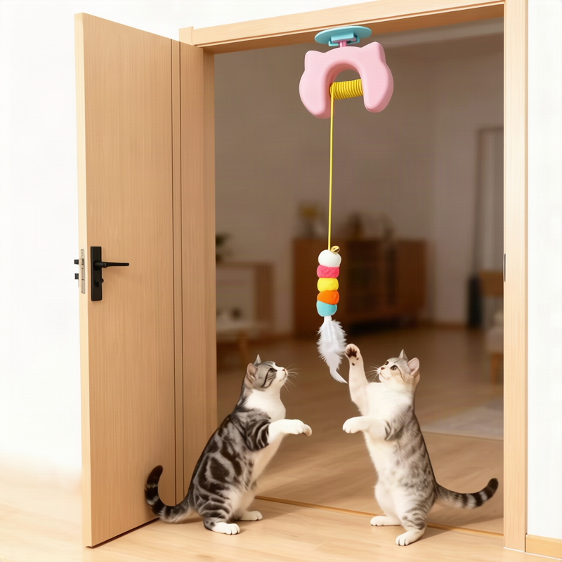 Cat toy with mint and crinkly paper