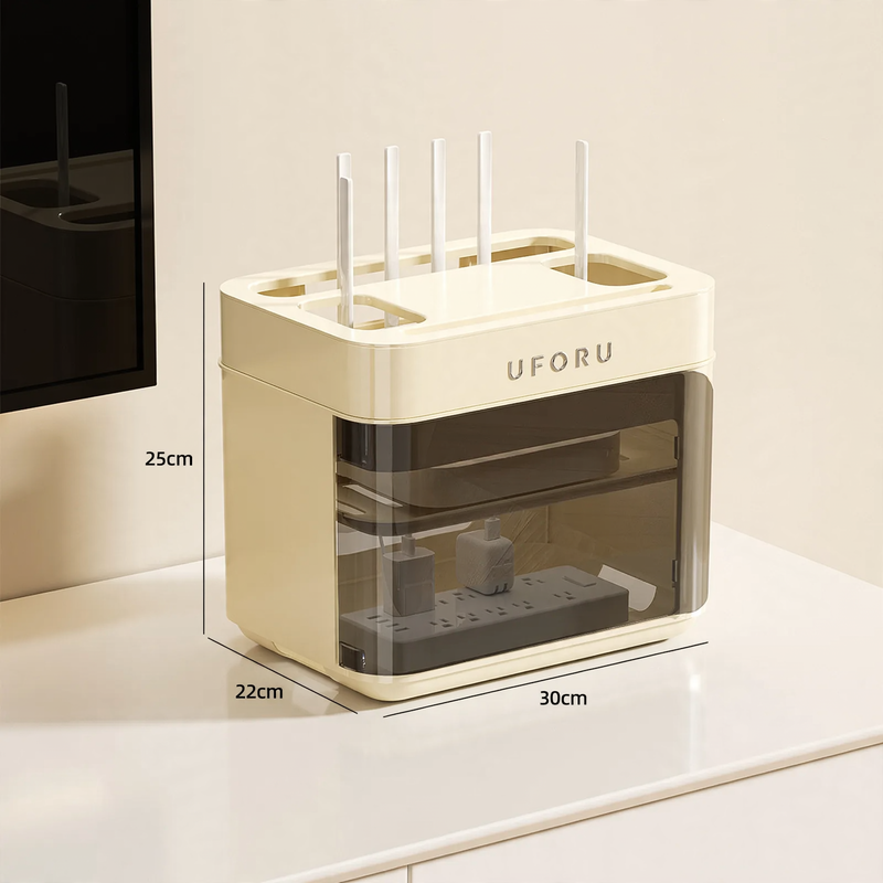 Cable organizer with wheels, double-layered, model DD2626