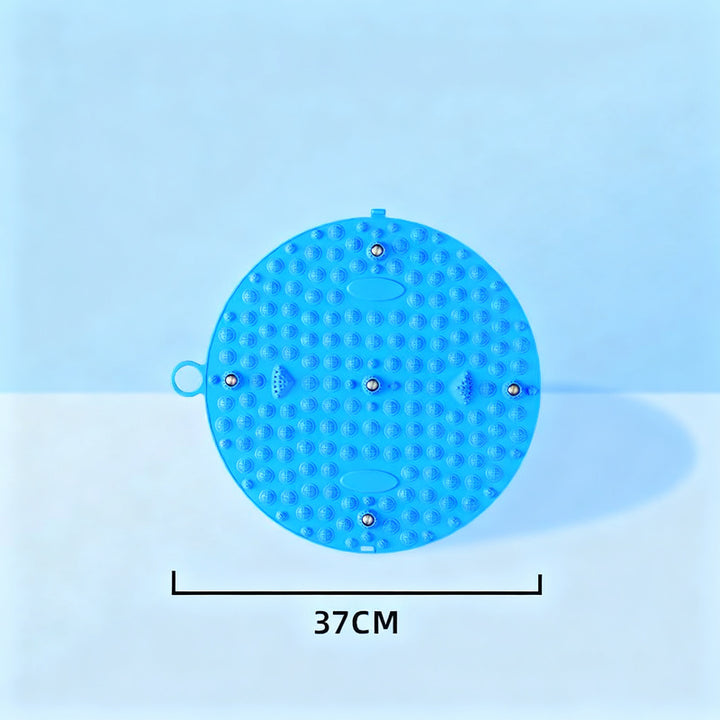 Foot reflex zone mat with magnetic stones