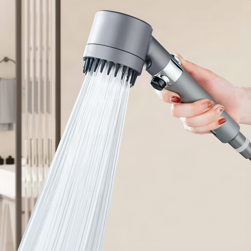 Multifunctional shower head with LED and massage function