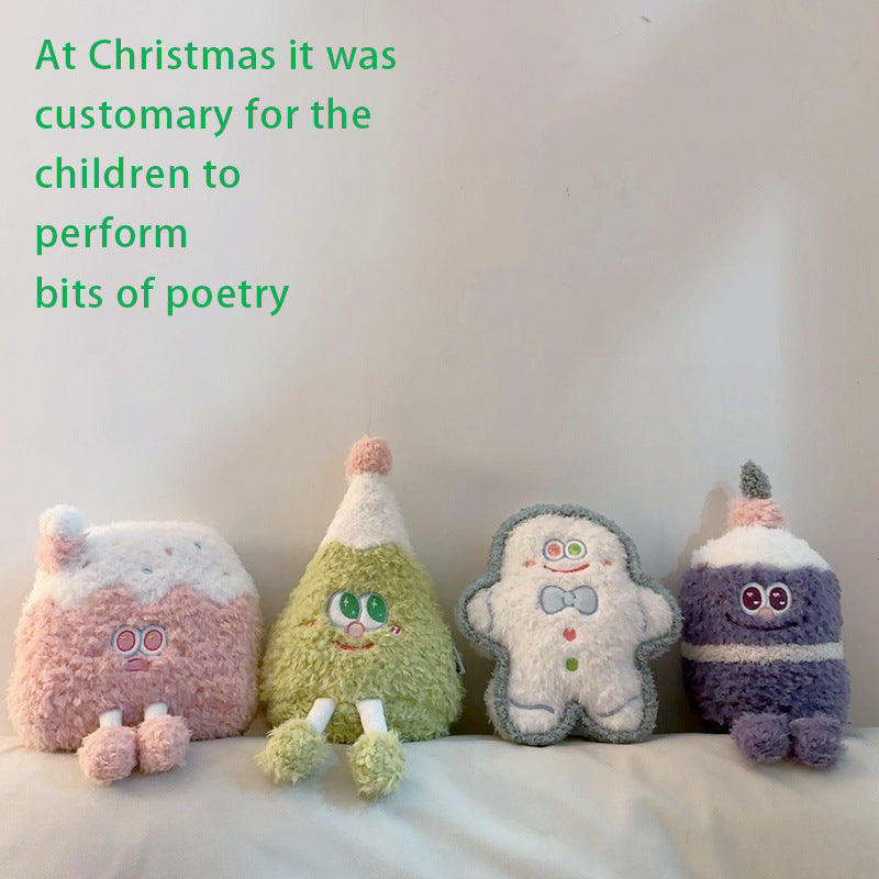 Christmas decorative cushion, plush, various motifs