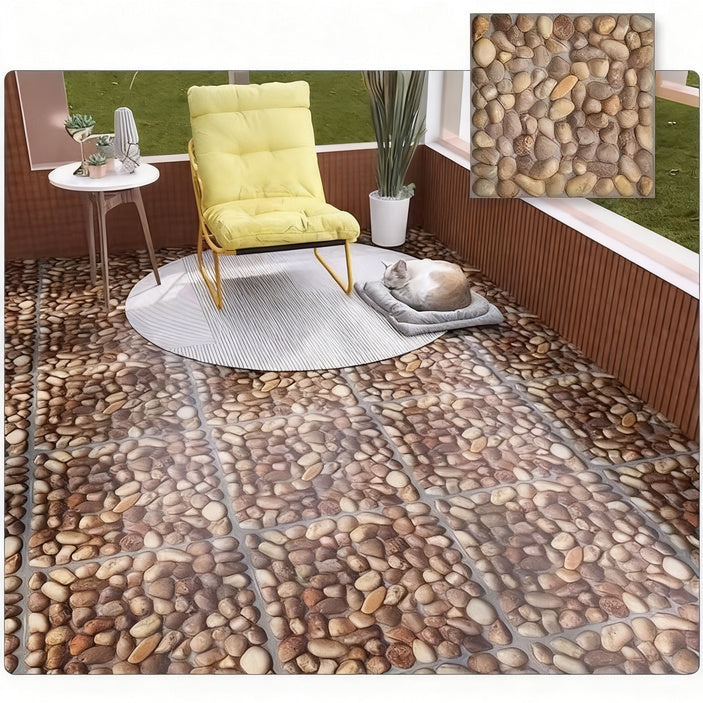 PVC flooring, self-adhesive