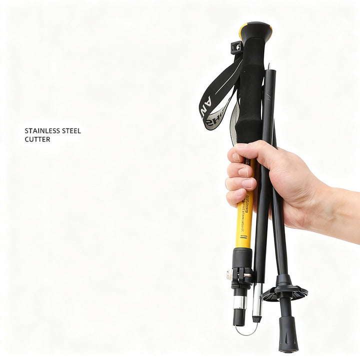 Trekking poles, aluminum, foldable