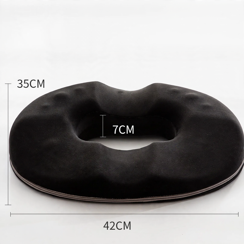 Ergonomic seat cushion with memory foam