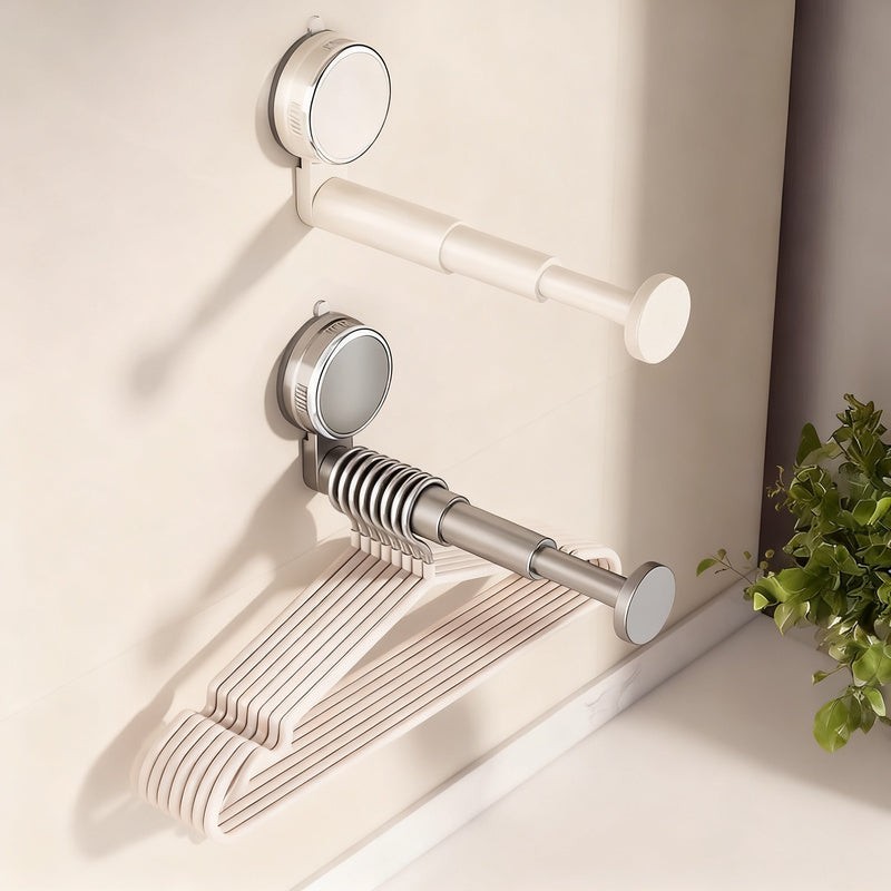 Suction cup drying rack, expandable, no drilling