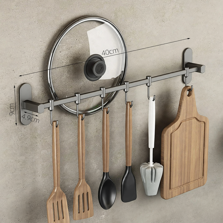 Stainless Steel Hook Rack for Kitchen Tools