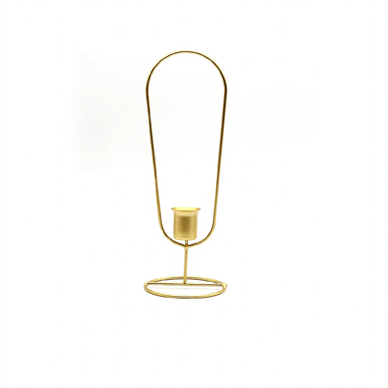 Iron Candle Holder, Modern Design