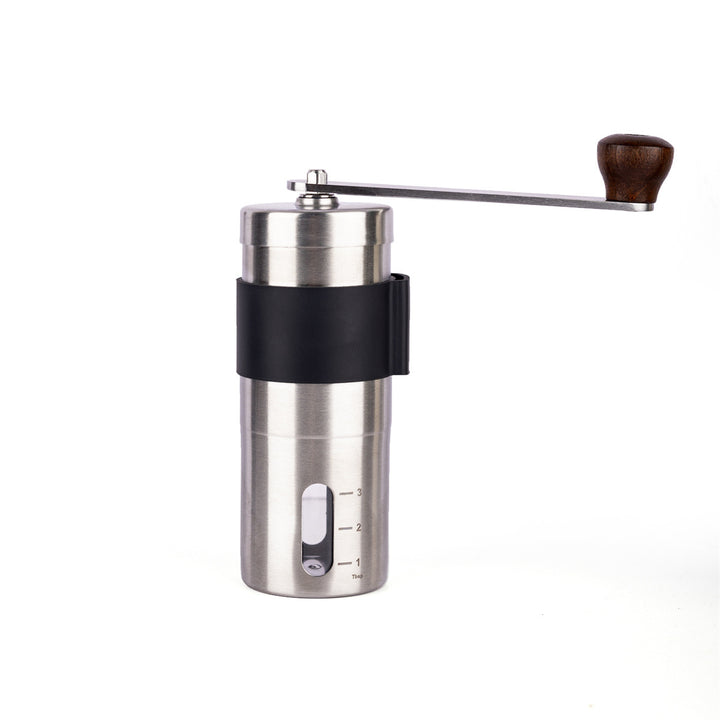 Hand coffee grinder made of stainless steel with ceramic grinding mechanism