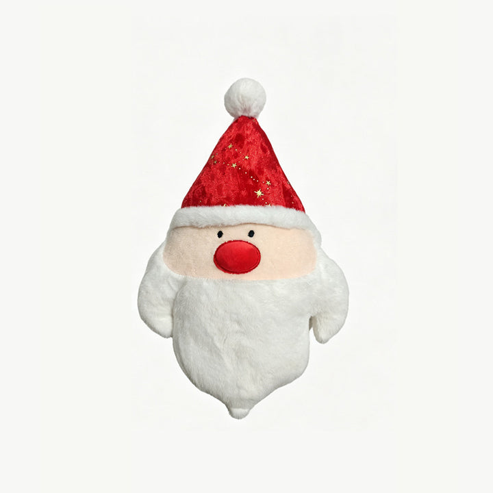 Christmas plush toys and decorative cushions, various designs