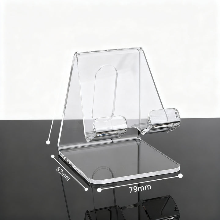 Handy holder made of acrylic, foldable