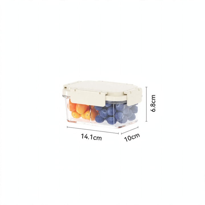 Cooler with ice compartment and partition compartments