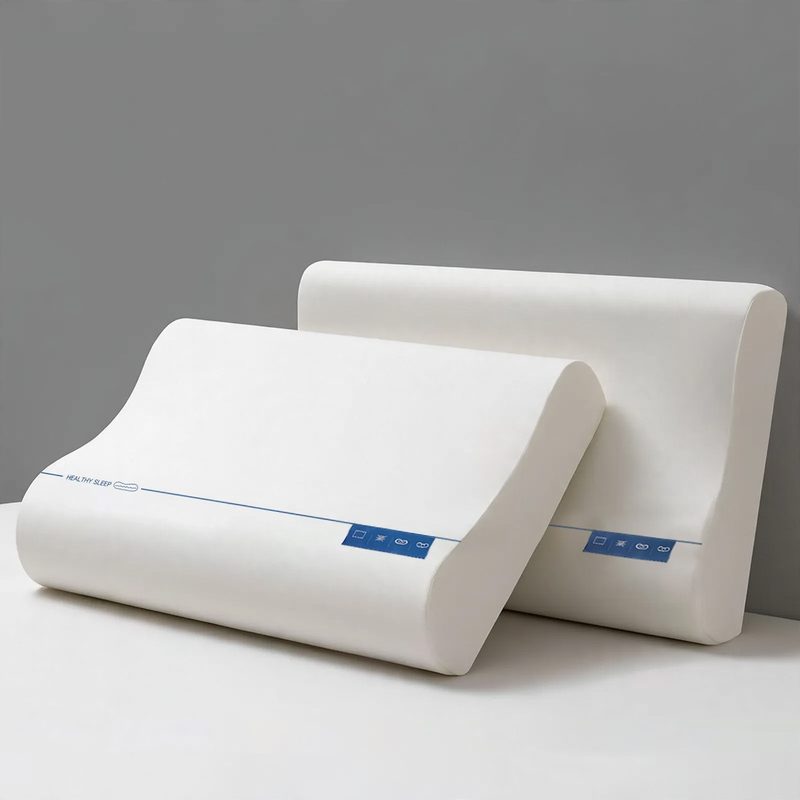 Neck support pillow, memory foam, wave
