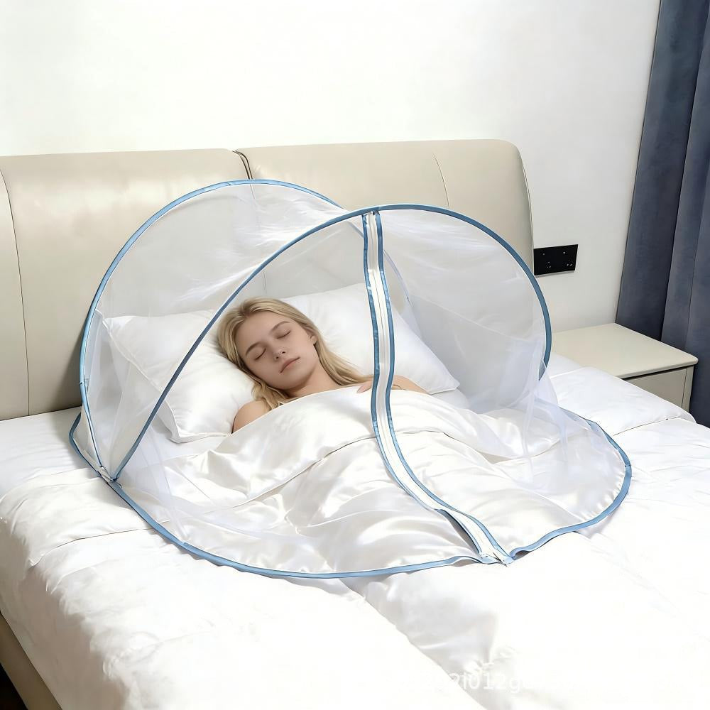 Portable mosquito net, collapsible