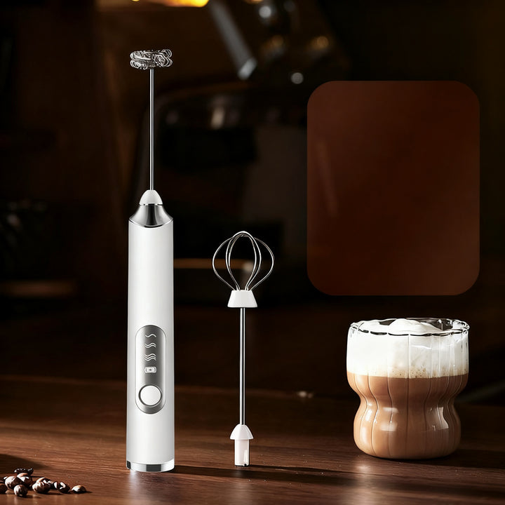 Electric milk frother, USB-C, multiple functions