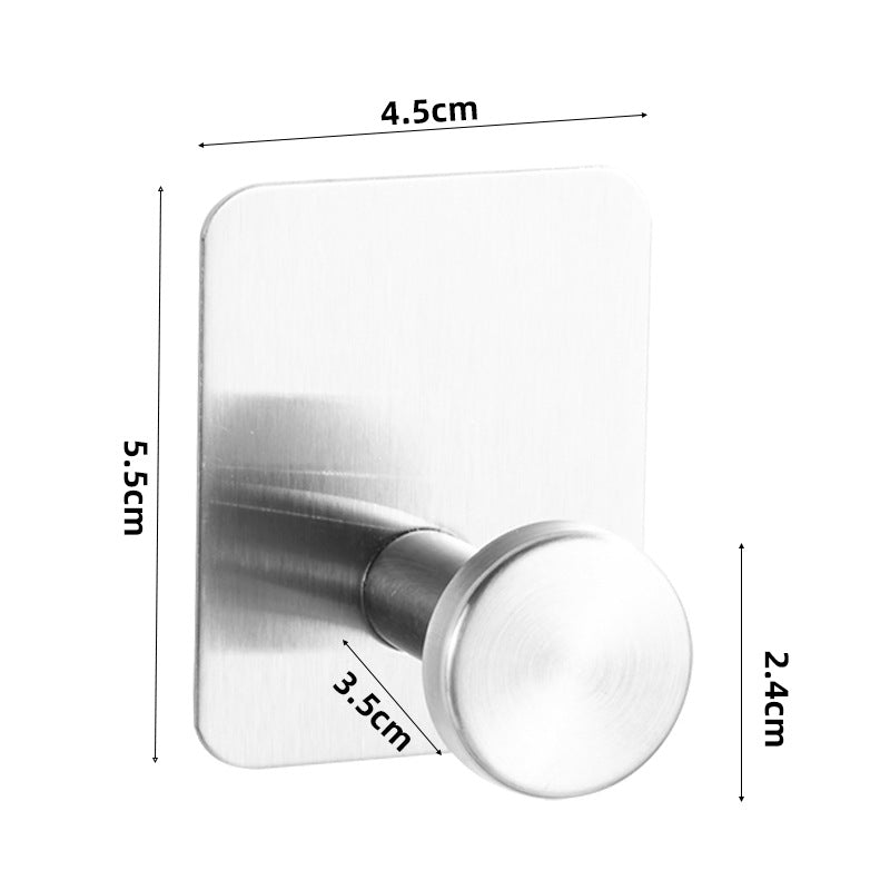 Stainless steel wall hooks, adhesive, bathroom and kitchen