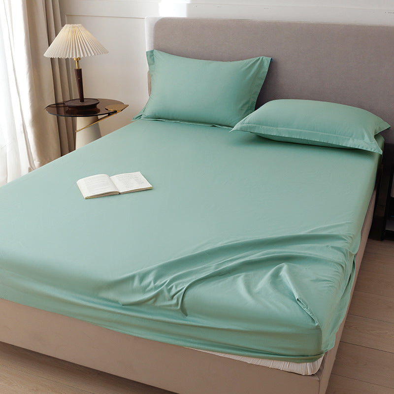 Cotton fitted sheet set, 1.2 m, solid colors