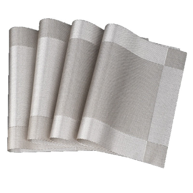 Polyester placemat, square, patterned