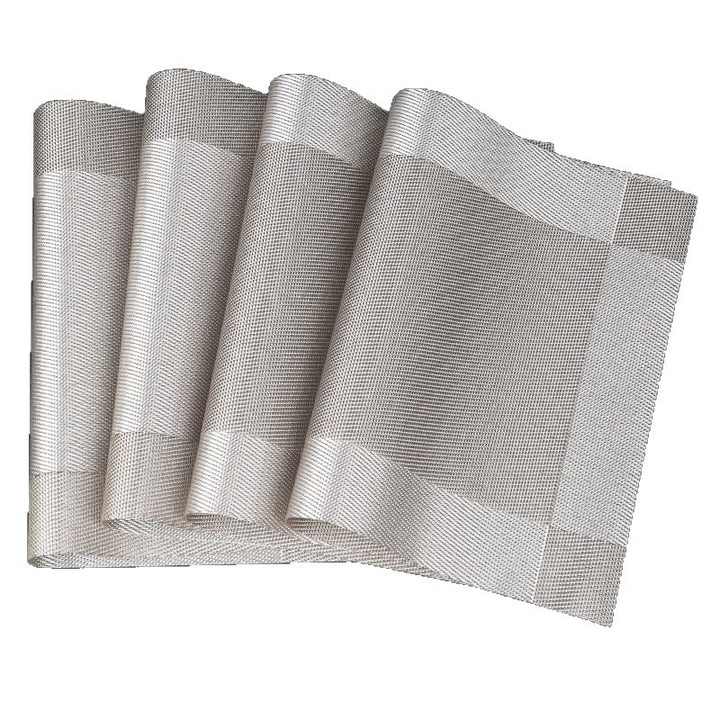 Polyester placemat, square, patterned