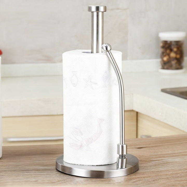 Paper roll holder stainless steel, freestanding