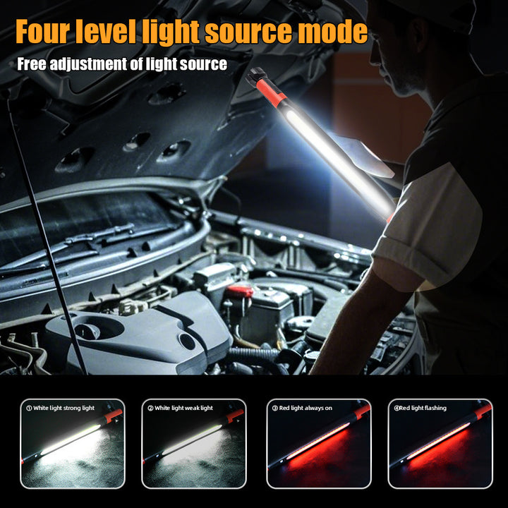 Magnetic LED inspection light, 2000 mAh, rechargeable