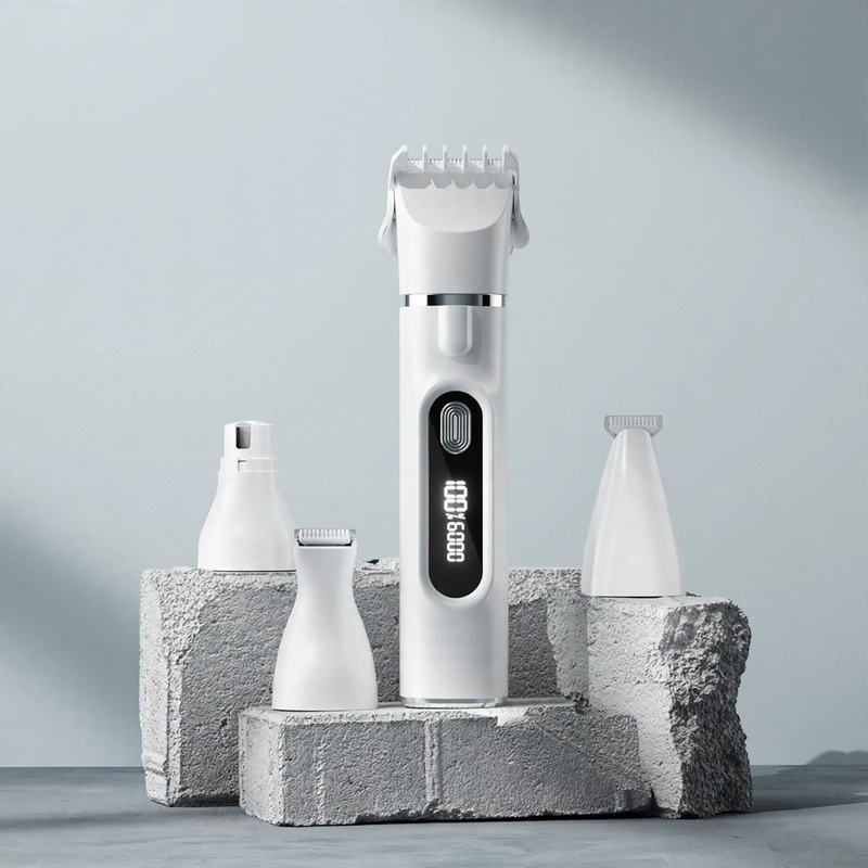 Electric pet hair clipper, rechargeable, for dogs and cats
